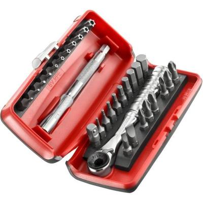 Facom 31-delige set met ultra compacte ratel met bithouder 1/4" - r.pej31pb