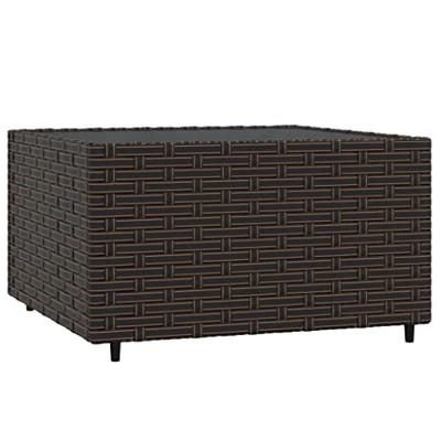3-delige Loungeset met kussens poly rattan bruin 3-delige Loungeset met kussens poly rattan bruin