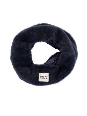 LOOXS Little winter col sjaal meisjes - navy blauw - gebreid/bond