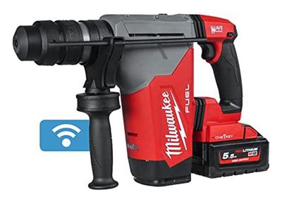 Milwaukee M18 FUEL™ ONEFHPX-552X ONE-KEY™ Accu combihamer SDS-Plus 5,0J + snelwisselboorkop 18V 5.5Ah in HD-Box - 4933478496