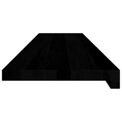 Traptreden 2 st 110x25x2 cm massief eikenhout donkerbruin - thumbnail