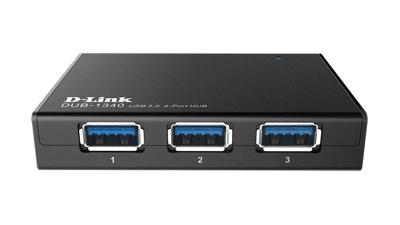 D-Link DUB-1340/B USB-hub (4 poorten, SuperSpeed)