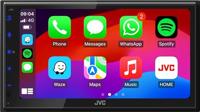 JVC Autoradio met scherm dubbel DIN Apple CarPlay, Android Auto, Aansluiting voor achteruitrijcamera, DAB+ tuner, Bluetooth handsfree - thumbnail