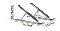 Durable LAPTOP STAND FOLD Laptopstandaard In hoogte verstelbaar - thumbnail