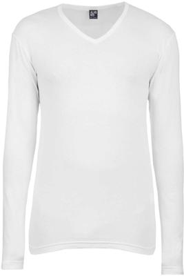 Alan Red t-shirt Model Oslo (Longsleeve) White