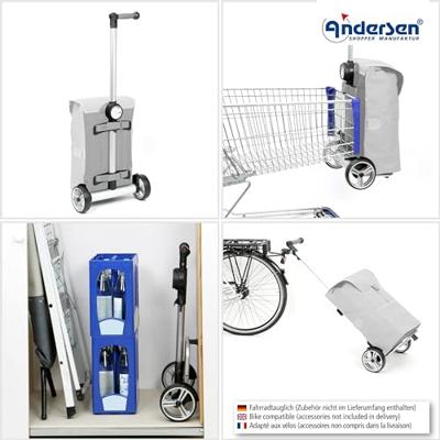 Andersen Boodschappentrolley Unus Shopper Eske 75cm-Brown