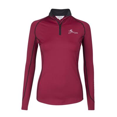 LeMieux Climate Base Layer techshirt bordeaux maat:l
