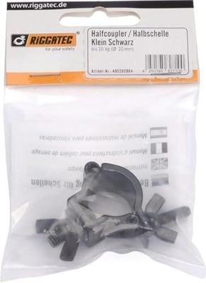 Riggatec Halfcoupler Small zwart 20mm