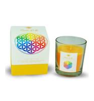 Green Tree Geurkaars flower of life (125 gr) - thumbnail