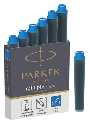 Inktpatroon parker quink mini voor esprit blauw