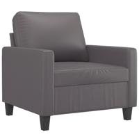 Fauteuil 60 cm kunstleer grijs - thumbnail