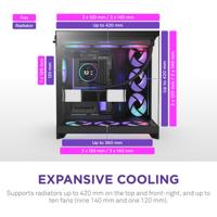 NZXT H9 Flow RGB+ Black 2025 - thumbnail