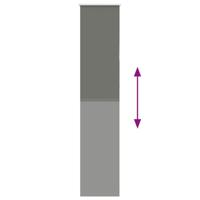 Rolgordijn verduisterend 50x230cm stofbreedte 45,7 cm polyester - thumbnail