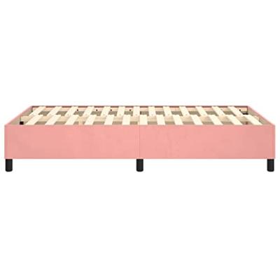 Bedframe fluweel roze 120x200 cm Bedframe fluweel roze 120x200 cm