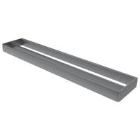 Haceka Aline Handdoekhouder dubbel 60cm aluminium Geborsteld Grijs 1208699 - thumbnail