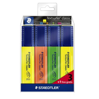 Markeerstift staedtler 364 textsurfer 3+1 gratis | 10 stuks