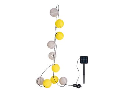 LIVARNO home Solar LED-lichtketting of -lampion (Lichtsnoer, Grijs/geel)