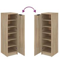 Schoenenkast 30x35x100 cm bewerkt hout sonoma eikenkleurig - thumbnail