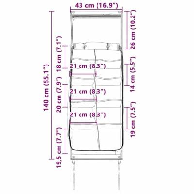 Opslagtas met opslag Zwart, Blauw 140 x 43 cm Oxford Opslagtas met opslag Zwart, Blauw 140 x 43 cm Oxford