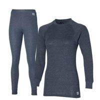 Heatkeeper Thermoset Dames Comfort - Thermoshirt + Thermo Legging - Antraciet Melange-XL - thumbnail