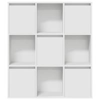 Boekenkast 89x24x101,5 cm bewerkt hout wit - thumbnail