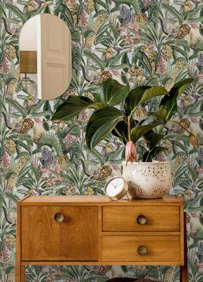 Dutch Wallcoverings Amazonia - Serengeti Gilver - Multicolor