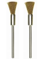 PROXXON komborstel brushes w.shaft 2pcs d=8mm brass - thumbnail