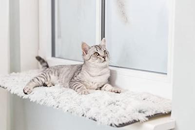 Trixie ligmat harvey voor vensterbank wit-zwart