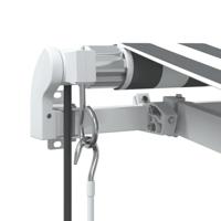 Luifel automatisch uittrekbaar 450x350 cm antraciet en wit - thumbnail