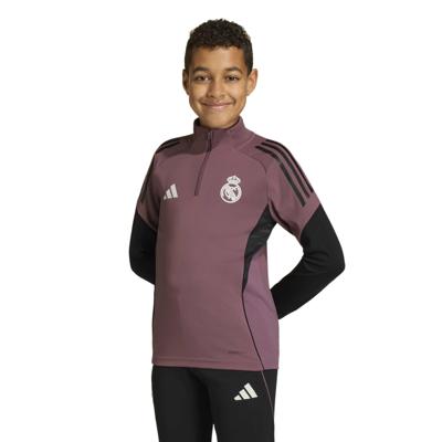 adidas Real Madrid Trainingstrui 1/4-Zip 2025-2026 Kids Paars Zwart Wit adidas Real Madrid Trainingstrui 1/4-Zip 2025-2026 Kids Paars Zwart Wit