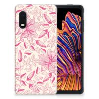 Samsung Xcover Pro | TPU Case | Pink Flowers - thumbnail