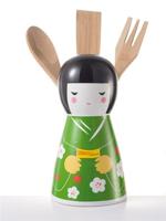 Keukengerei in Kimono van porselein 4 delig / Brandani Gift - thumbnail