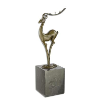 Modernistische bronzen sculptuur van een antilope