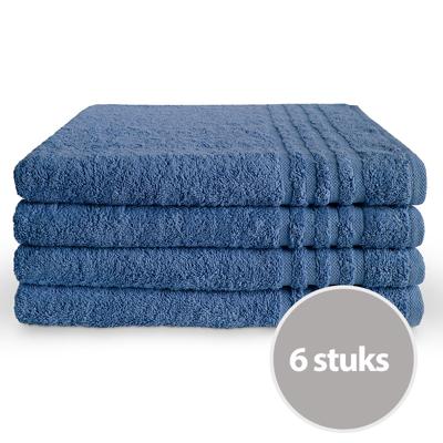 Byrklund Handdoek 70 x 140 cm 500gram Blauw - 6 stuks