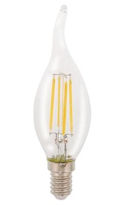 HQ lfe14fltp002 led retro filament lamp e14 dimbaar gebogen kaars 4 w 345 lm 2700 k HQ lfe14fltp002 led retro filament lamp e14 dimbaar gebogen kaars 4 w 345 lm 2700 k