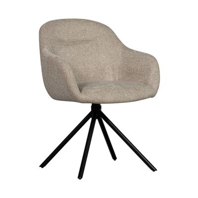 WOOOD Eetkamerstoel 'Grant-Jaki' Chenille, kleur Zand WOOOD Eetkamerstoel 'Grant-Jaki' Chenille, kleur Zand