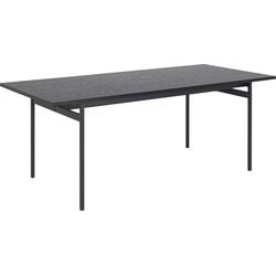 Bendt Eettafel 'Mick' 200 x 90cm, kleur Zwart