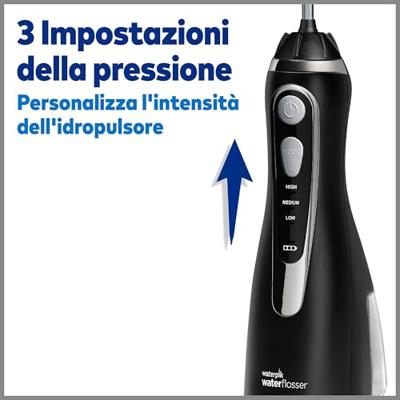 Waterpik WP-582 Geavanceerde waterflosser - Draadloos - Oplaadbaar - 3 drukniveaus - 4 sproeiers