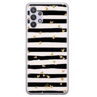 Samsung Galaxy A32 5G siliconen hoesje - Hart streepjes - thumbnail