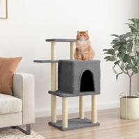 VidaXL Kattenmeubel met sisal krabpalen 97 cm donkergrijs - thumbnail