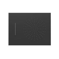 Hoofddouche Tres Plafond met Waterval 50x65 cm Mat Zwart - thumbnail