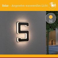 Paulmann 79846 4000870798461 Huisnummerlamp op zonne-energie Energielabel: A (A - G) 0.20 W Warmwit Zwart - thumbnail