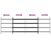 Raam Rooster Zwart 175 x 60 cm Gepoedercoat staal - thumbnail