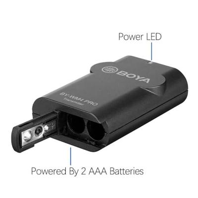 Boya 2.4 ghz duo lavalier microfoon draadloos by-wm4 pro-k6 voor android - thumbnail