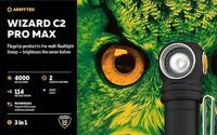ArmyTek Wizard C2 Pro Max Magnet White Handlamp werkt op een accu LED Met magneethouder 3720 lm 1440 h 79 g - thumbnail