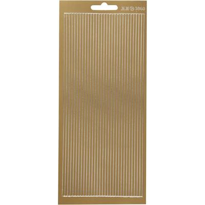 Creativ Company Stickers, randen, vel 10x23 cm, goud, 1 vel