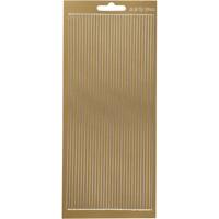 Creativ Company Stickers, randen, vel 10x23 cm, goud, 1 vel - thumbnail