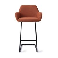 Jesper Home Barkruk 'Hiroo' Arch Black, kleur Hearth Harmony (zithoogte 76cm) - thumbnail