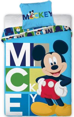 Disney Mickey Mouse Dekbedovertrek Blocks - 140 x 200 cm - Polyester Disney Mickey Mouse Dekbedovertrek Blocks - 140 x 200 cm - Polyester
