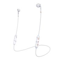 Happy Plugs Draadloze II hoofdtelefoon, draadloze Bluetooth met inline afstandsbediening en microfoon, wit marmer - thumbnail